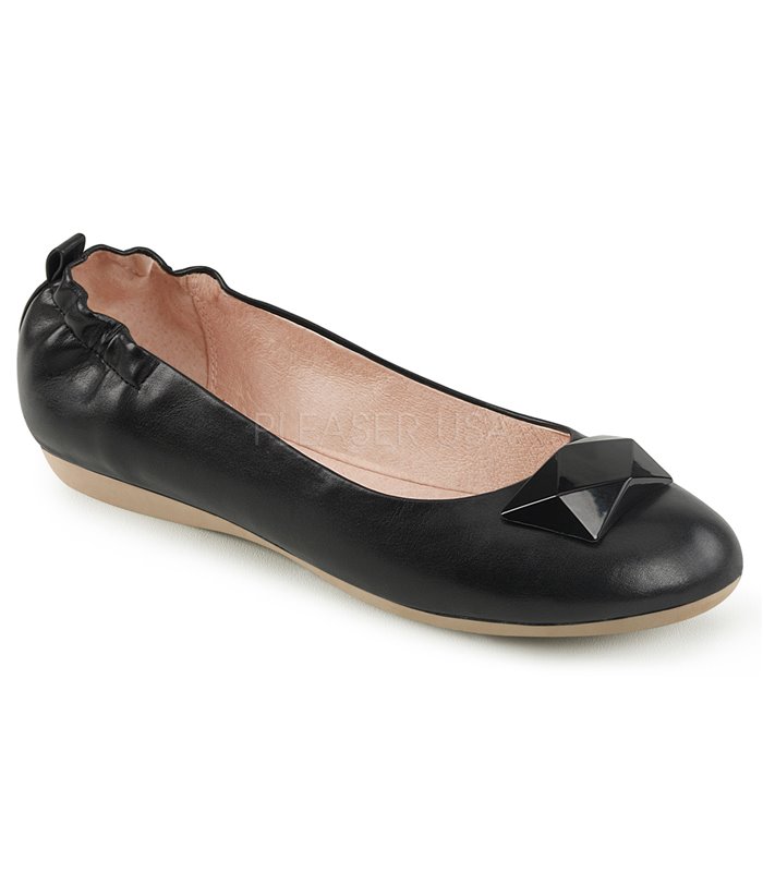 Pin Up Couture Ballerinas OLIVE-08 Schwarz