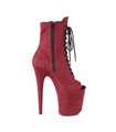 Extrem Plateau Heels FLAMINGO-1021FS - Rot Samt