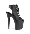 Extrem Plateau Heels FLAMINGO-800-20 - PU Schwarz