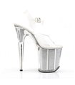 Extrem Plateau Heels FLAMINGO-808G - Silber