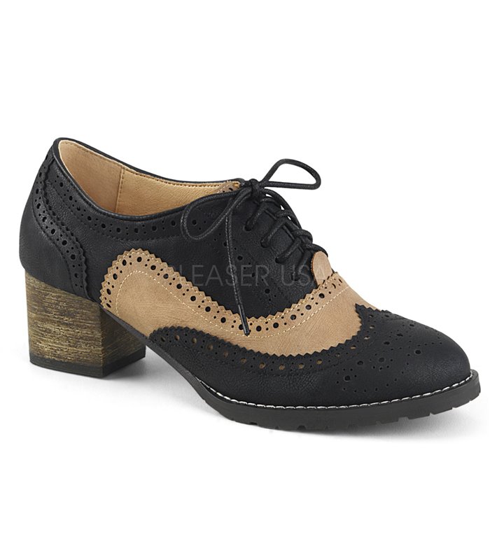 Pin Up Couture Herren Schuhe RUSSELL-34 schwarz braun