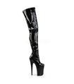 Extrem Plateau Heels INFINITY-4000 - Lack Schwarz