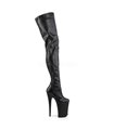 Extrem Plateau Heels INFINITY-4000 - PU Schwarz