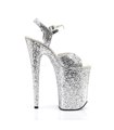 Extrem Plateau Heels  INFINITY-910LG - Silber