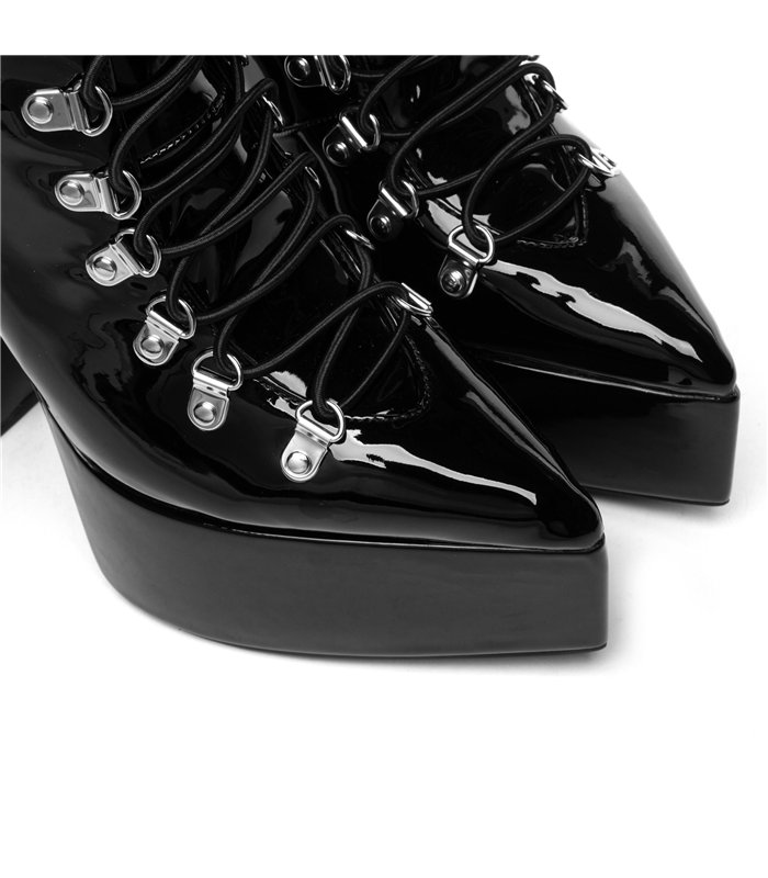 Giaro platform ankle boots Scenic black Shiny