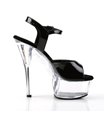 Plateau High Heels KISS-209 - Schwarz/Klar