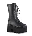 Gothic Boots (Vegan) ASHES-105 - Faux Leather Black | DemoniaCult SALE