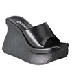 PACE-01 Platform sandal mule black | DemoniaCult