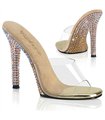 GALA-01DMM Peep-toe high heel sandal Beige glittering I Fabulicous