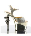 Plateau High Heels REVOLVER-709G - Gold