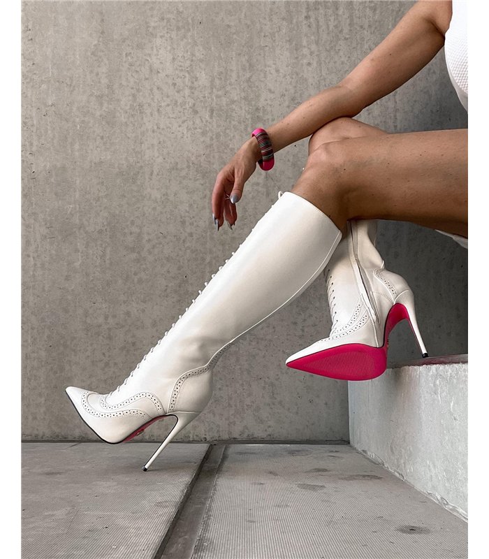Giaro Stiefel Milana Weiß Matt 