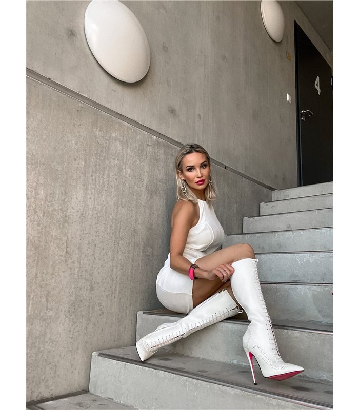 Giaro Stiefel Milana Weiß Matt 