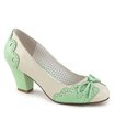 Retro Pumps WIGGLE-17 - Creme/Mint