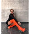 Giaro Overknee Plateau Stiefel BRISA Orange Matt
