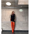 Giaro Overknee Plateau Stiefel BRISA Orange Matt