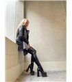 Giaro Overknee Plateau Stiefel CAUTION Schwarz Matt