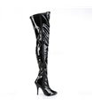 Overknee Stiefel SEDUCE-3000 - Lack Schwarz