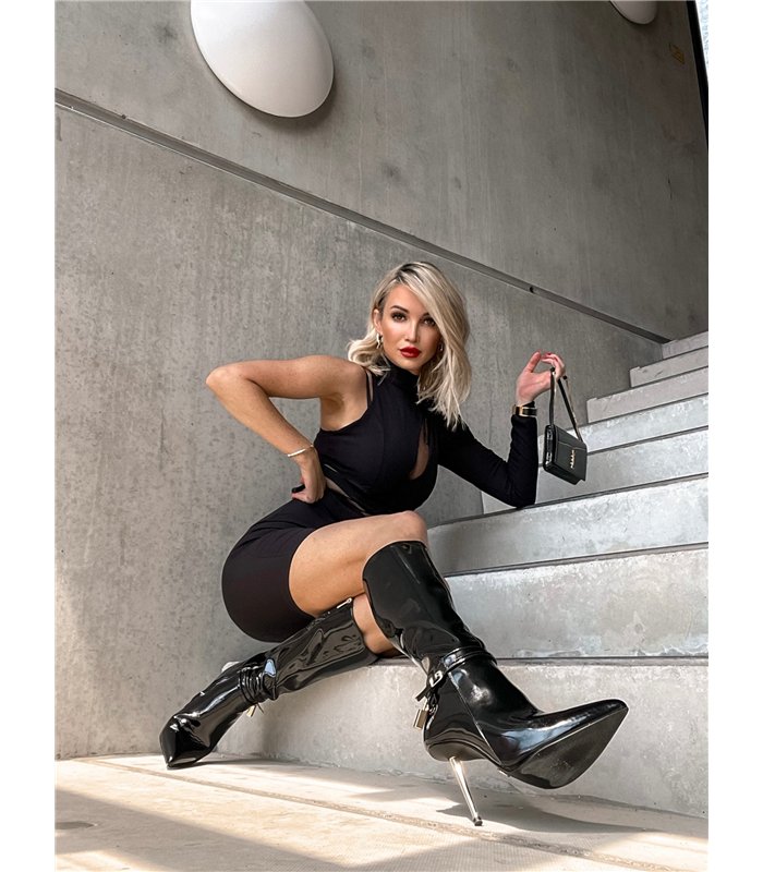 Giaro Stiefel LEANDRA Schwarz Glänzend
