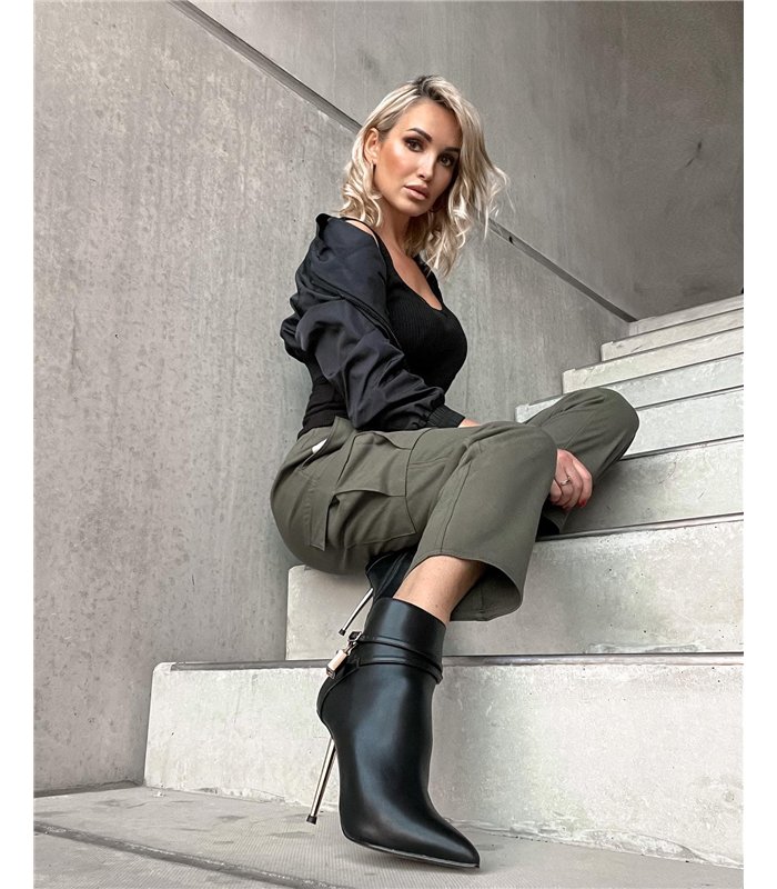 Giaro Stiefelette LOLA Schwarz Matt