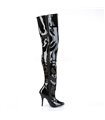 Overknee Stiefel SEDUCE-3010 - Lack Schwarz