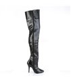 Overknee Stiefel SEDUCE-3010 - PU Schwarz