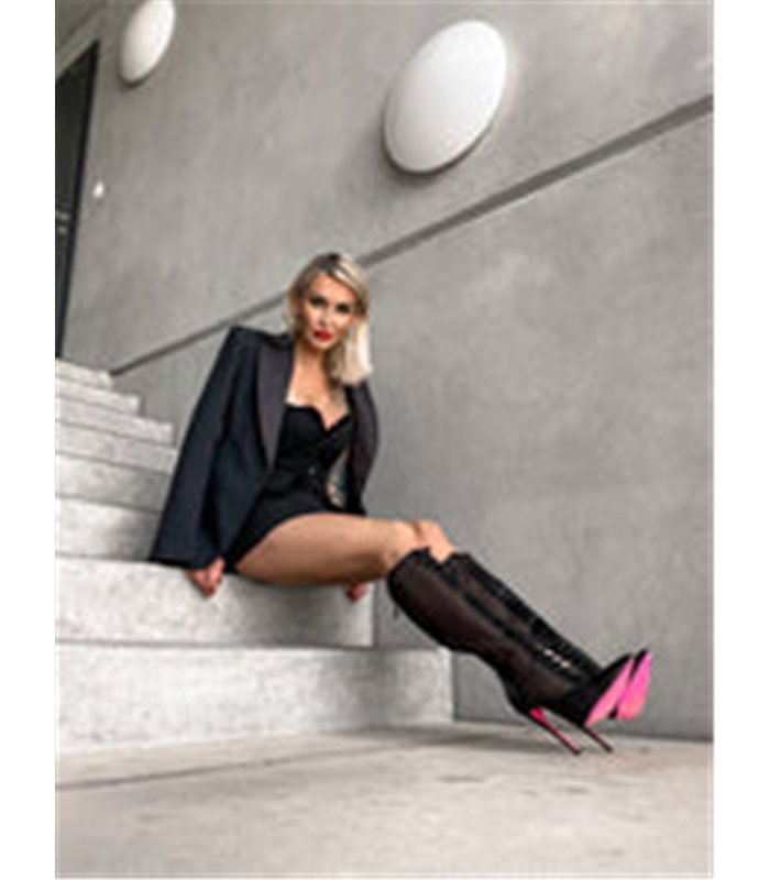 Giaro Stiefel PIKANTE Schwarz Mesh