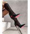 Giaro Stiefel PIKANTE Schwarz Mesh