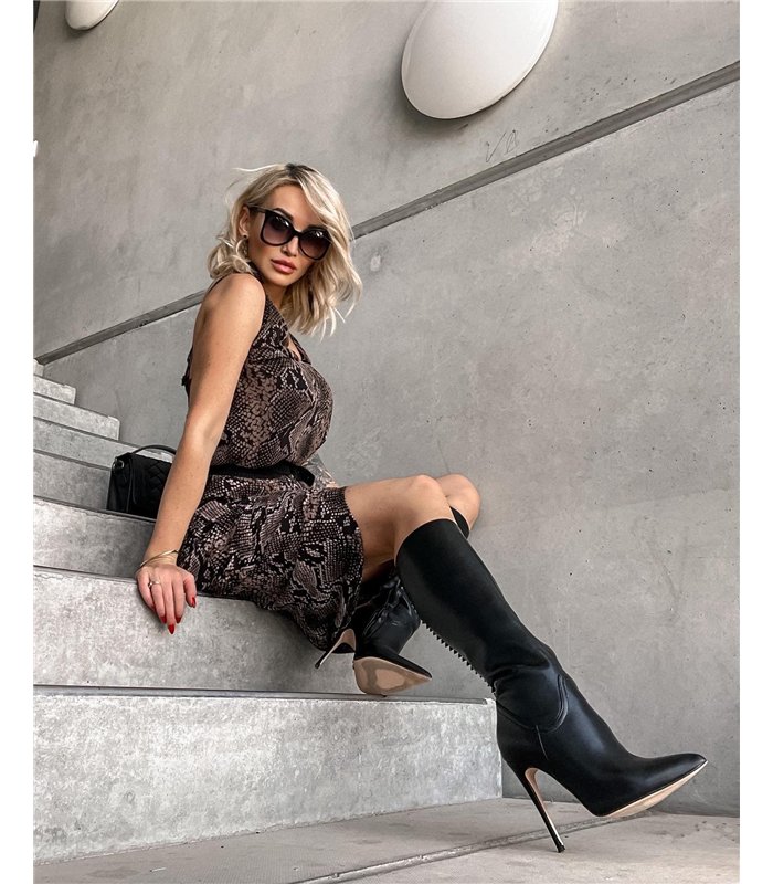 Giaro Boots with rivets MINGLE Black Matte