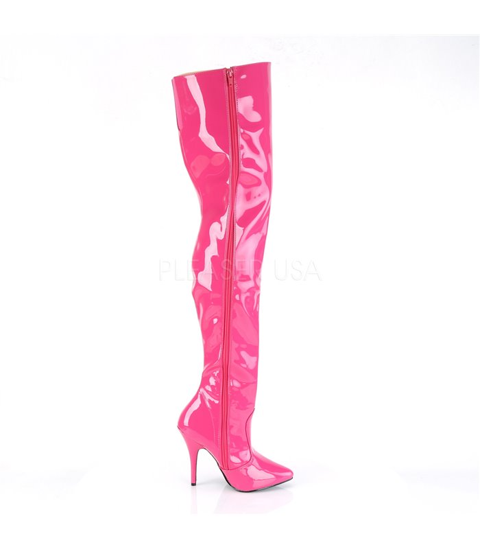 Overknee Stiefel SEDUCE-3010 - Lack Hot Pink