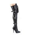 Overknee Stiefel SEDUCE-3028 - PU Schwarz