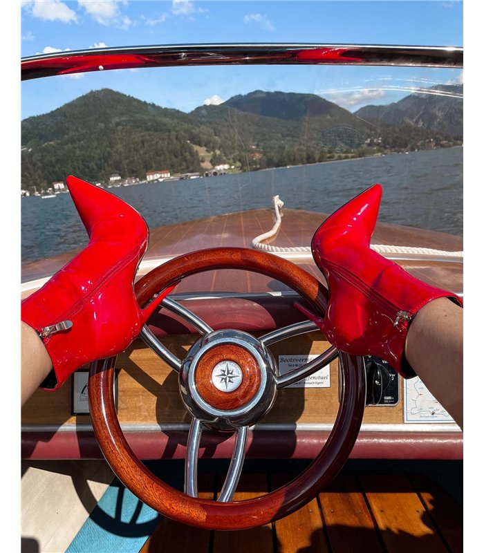 Giaro Stiefelette TALIA Rot Glänzend