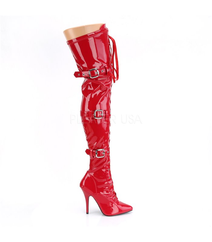 Overknee Stiefel SEDUCE-3028 - Lack Rot