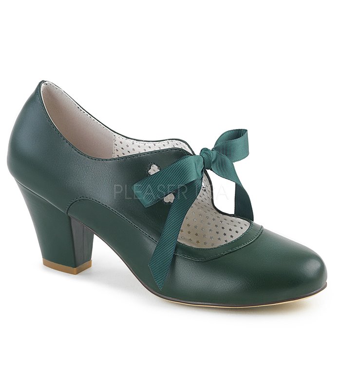 Pin Up Couture Pumps WIGGLE-32 Grün