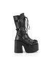 Plateau Stiefelette CAMEL-115 schwarz matt