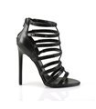 Stiletto Sandalette SEXY-15 - PU Schwarz