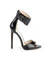 Stiletto Sandalette SEXY-19 - Lack Schwarz