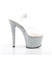 Plateau High Heels SKY-308LG - Silber