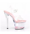 Plateau High Heels SKY-308WHG - Klar/Pink