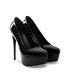 Michael Soul ARIA - Plateau Pumps schwarz lack