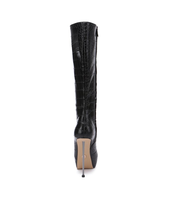 Giaro Plateau Stiefel BEVERLEY Schwarz Crock