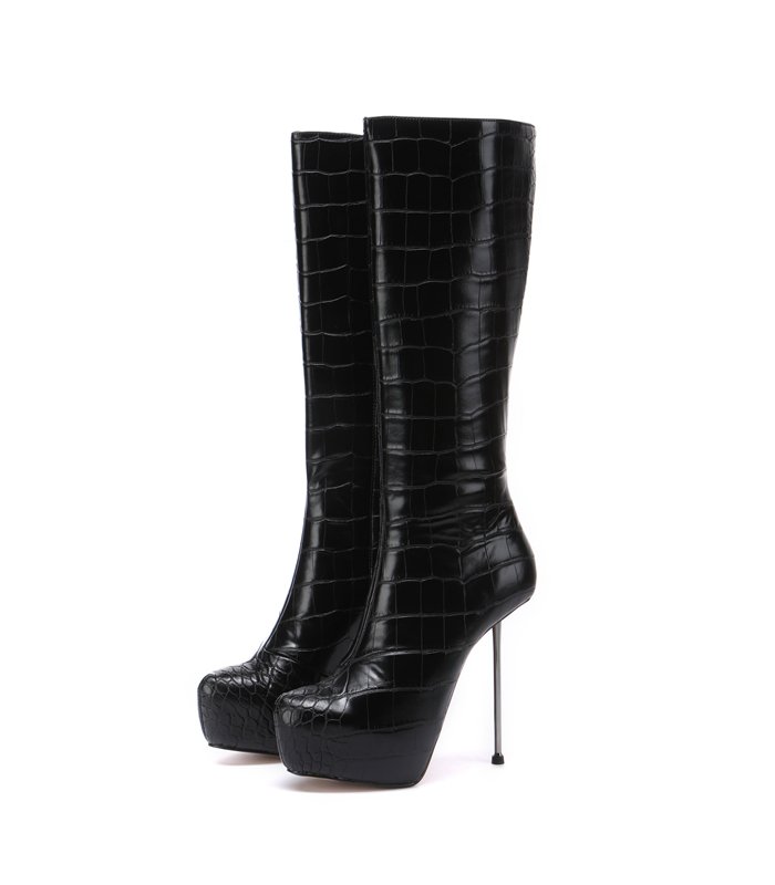 Giaro Plateau Stiefel BEVERLEY Schwarz Crock