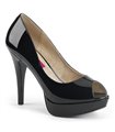 Plateau Pumps CHLOE-01 -  Lack Schwarz