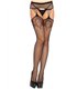 Net garterbelt stockings