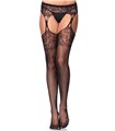 Tear drop garterbelt stockings