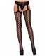 Lace up backseam stockings