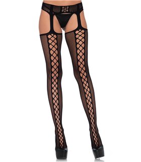 Verführerische Strümpfe mit Schnürung und Rücknaht, elegant | Leg Avenue