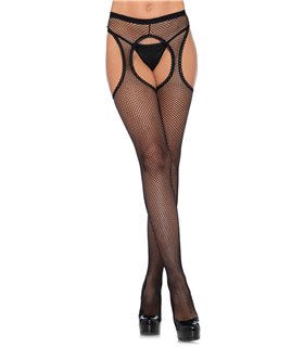 Fishnet suspender hose Fishnet suspender hose
