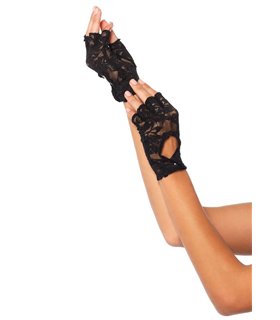 spitzenverzierte Handschuhe mit Cut-out | Leg Avenue