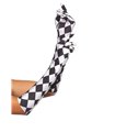 Satin Harley Quinn Handschuhe | Leg Avenue