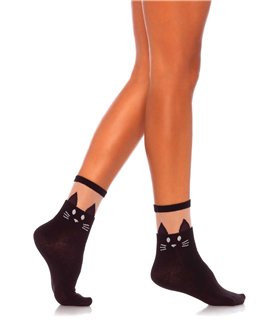 Black Cat opaque anklet